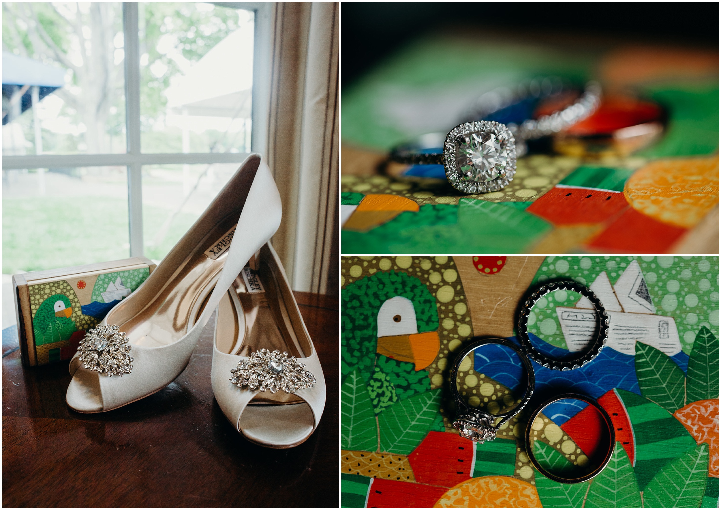 bridal details at the upper montclair country club in montclair, new jersey