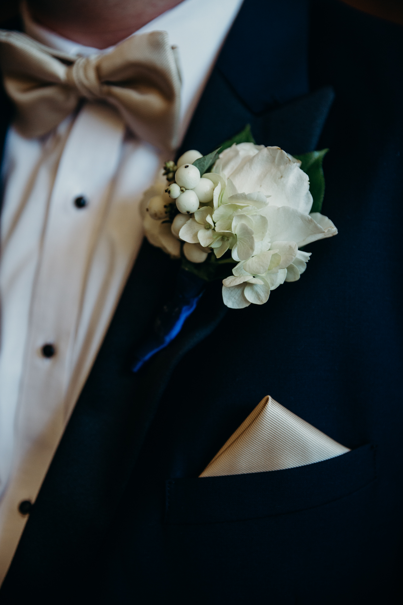 boutonniere at country club of darien in darien, connecticut