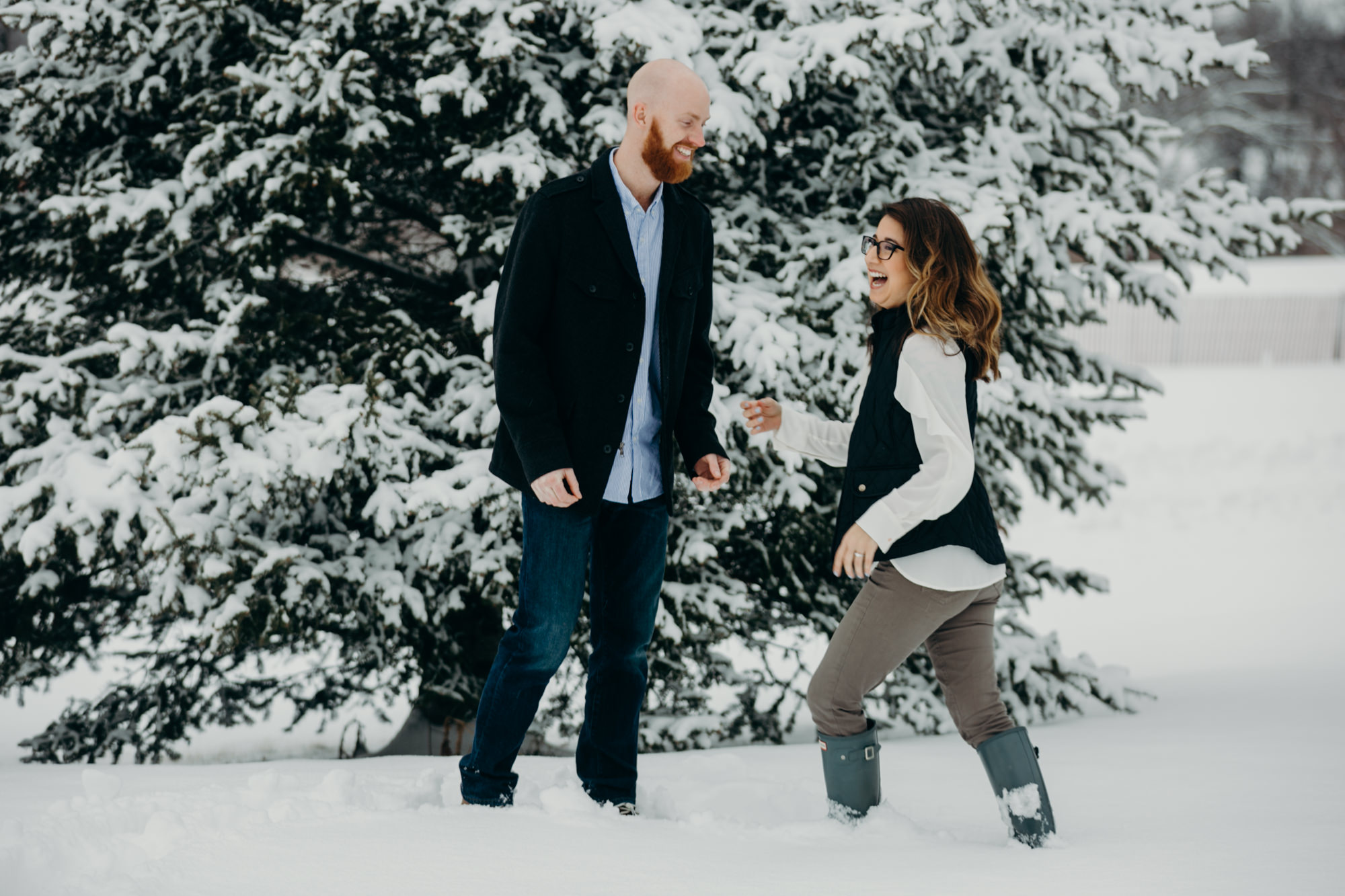 Rochester In-Home Engagement Session, photographer