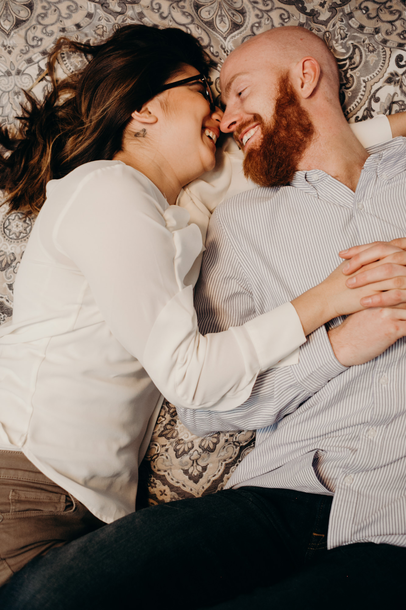 Rochester In-Home Engagement Session, photographer