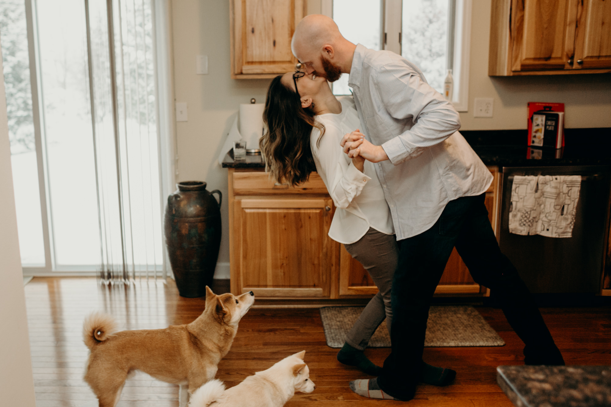 Rochester In-Home Engagement Session, photographer