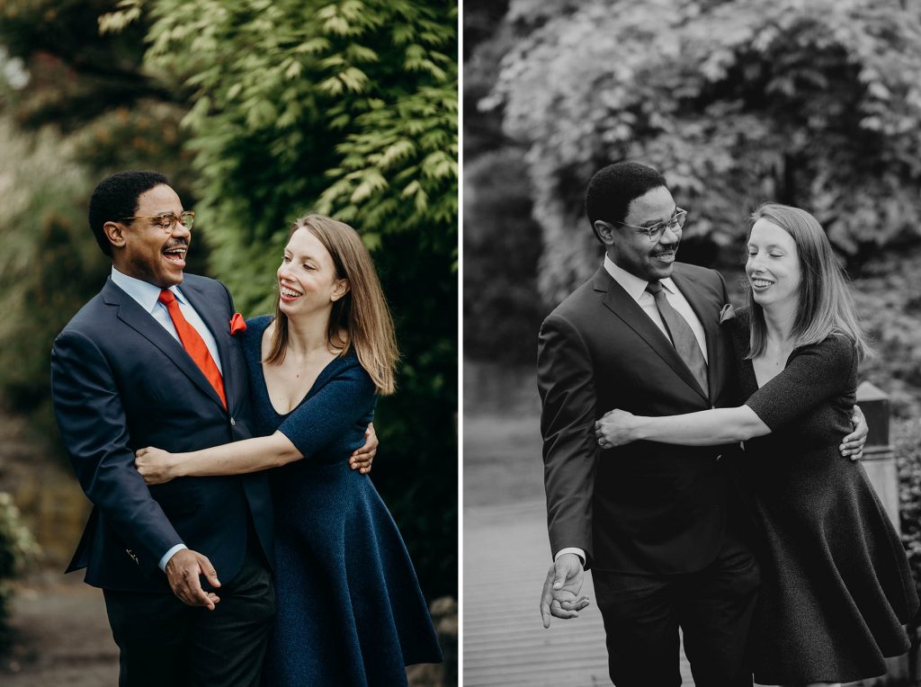 brooklyn botanic garden engagement photos