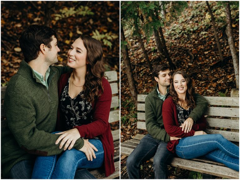 briana + brad / green lakes state park, syracuse engagement session ...