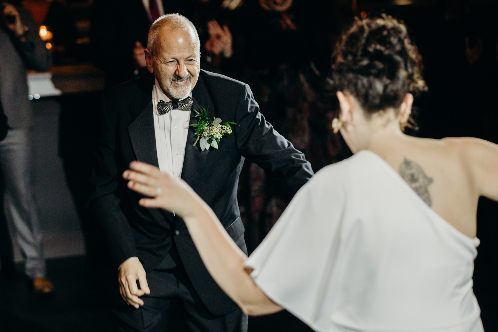 bride and her dad dance at porta in asbury park, NJ