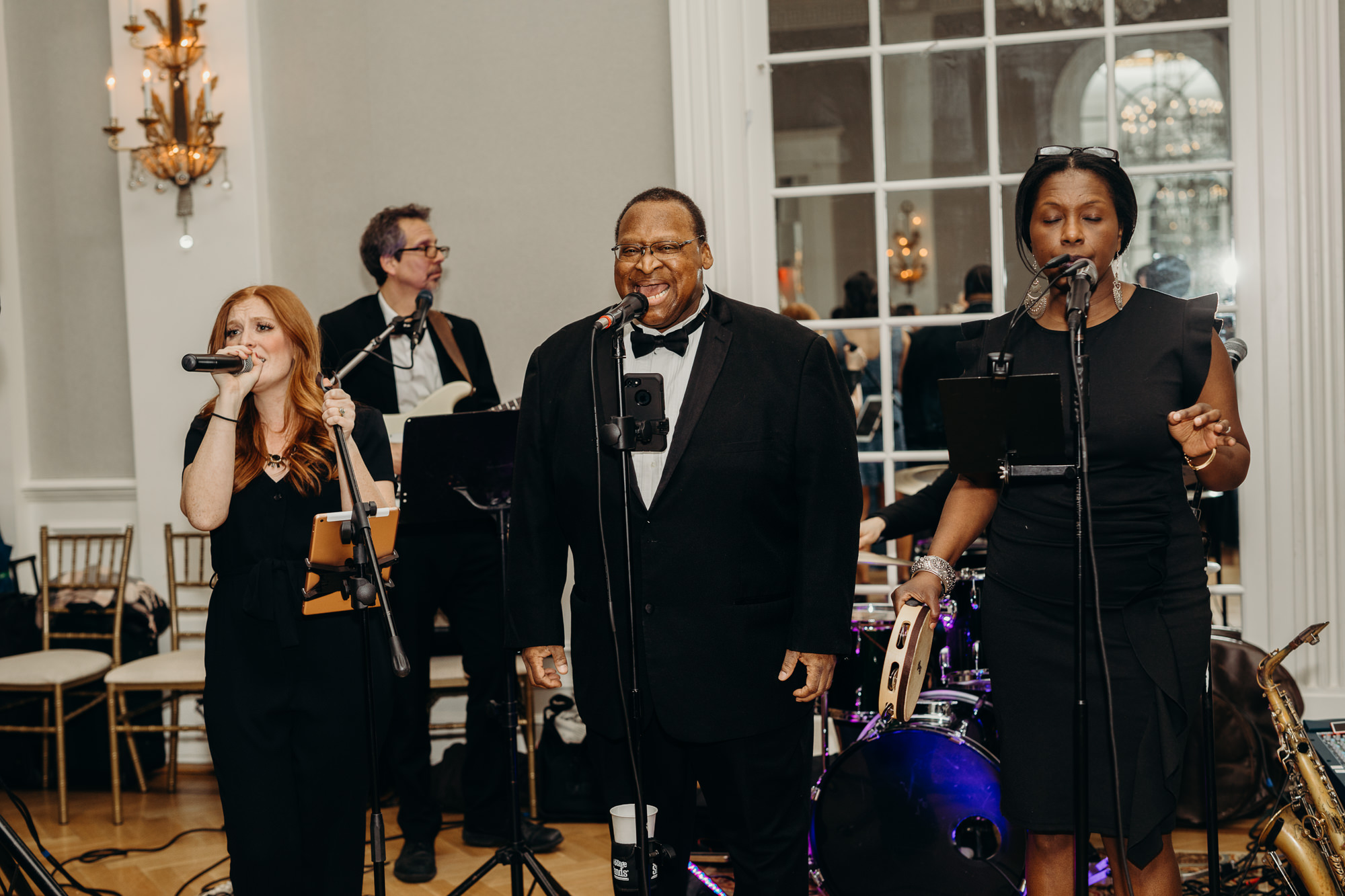 wedding band sings at cosmopolitan club in new york city, ny