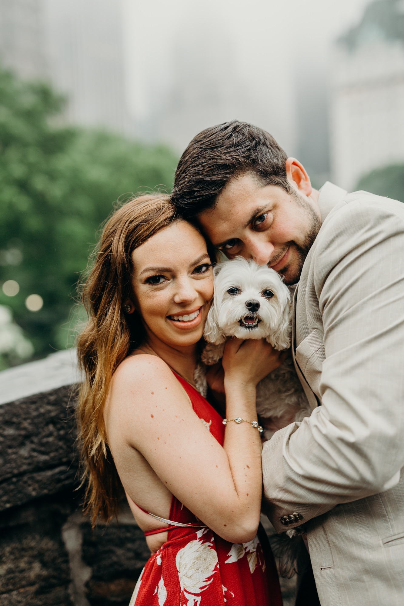 a portrait of a couple in central park, new york city