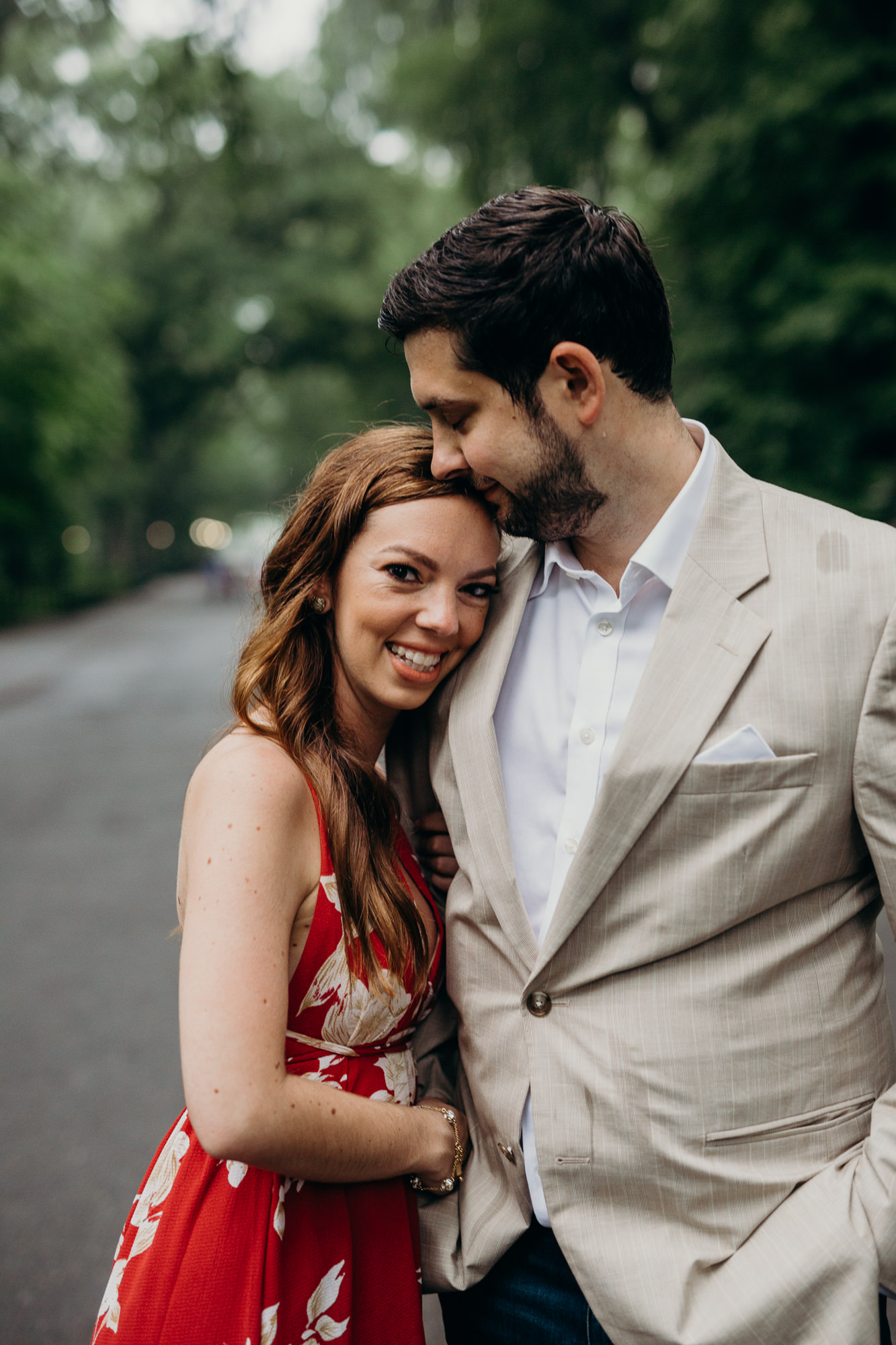 a portrait of a couple in central park, new york city