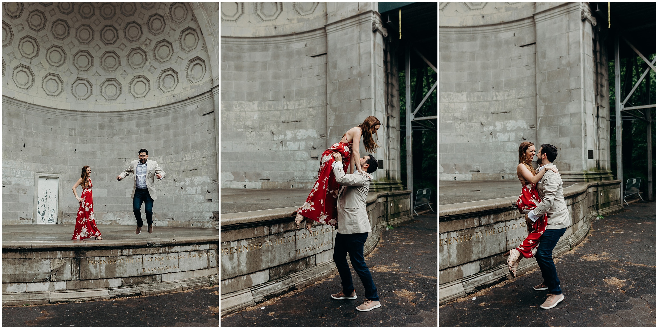 a portrait of a couple in central park, new york city