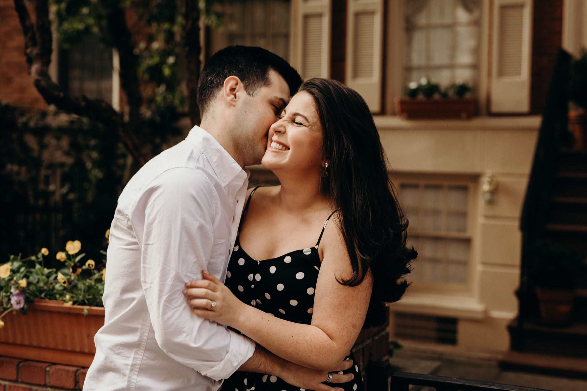 a portrait of a couple in chelsea, new york city