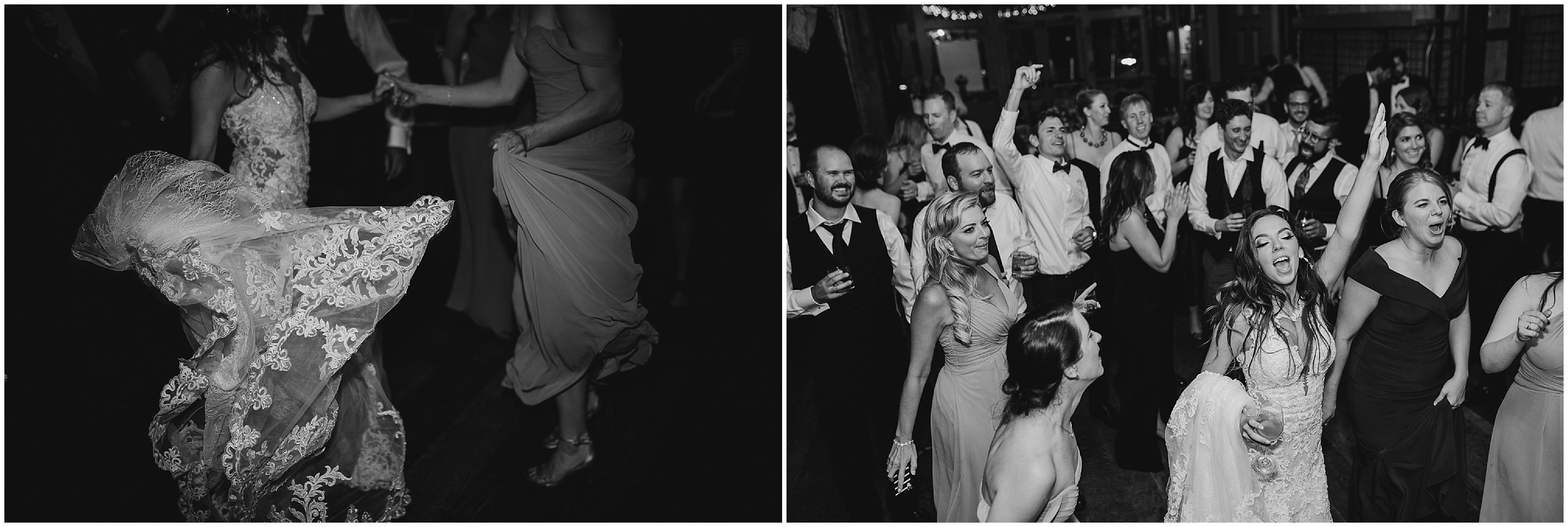 a bride and groom dance during their wedding reception at city winery in new york city, new york