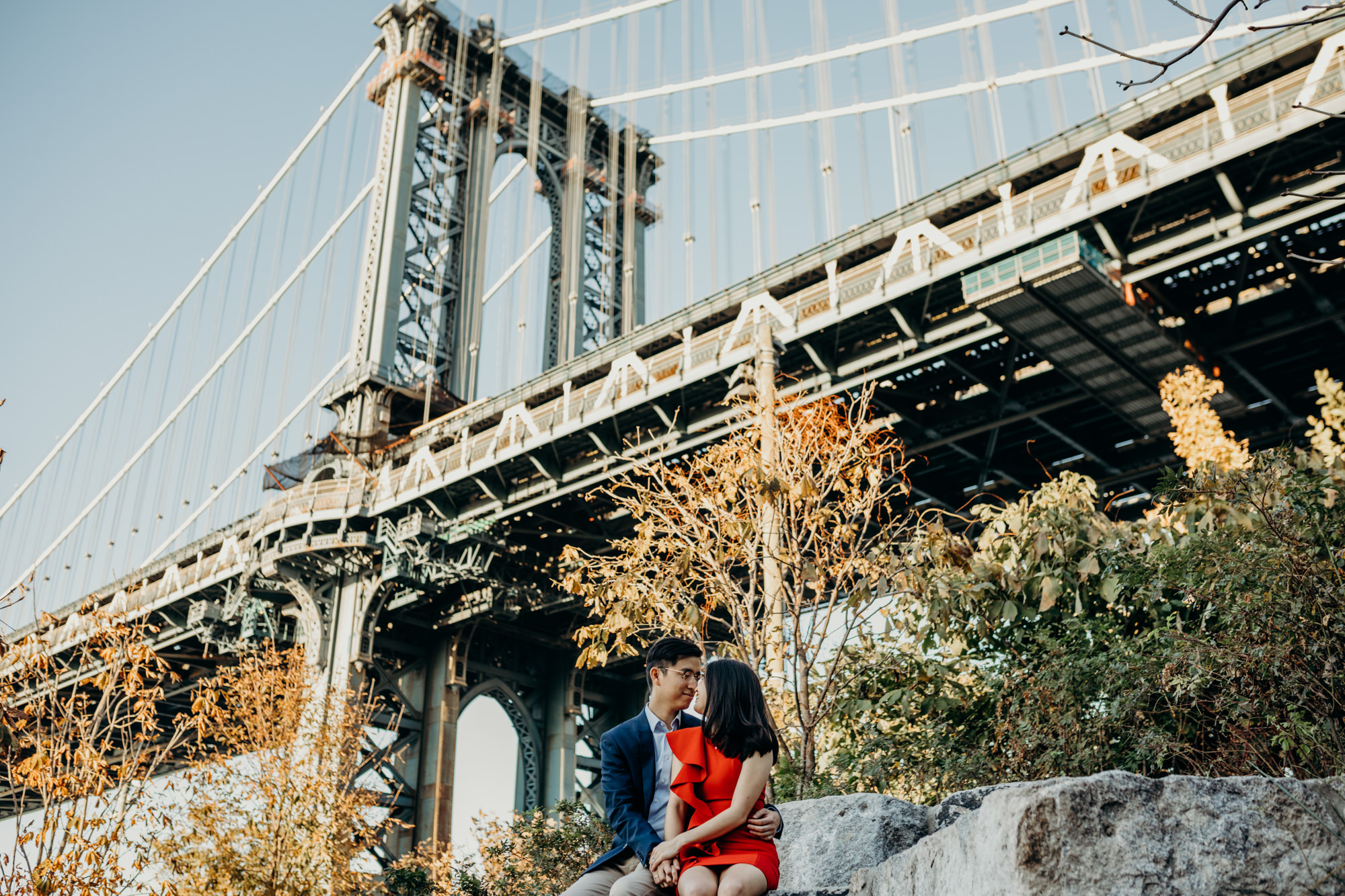 dumbo, brooklyn bridge park engagement photos, nyc wedding photos, nyc wedding photographer